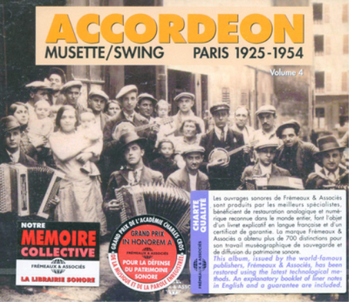 Accordeon: Musette/Swing, Paris 1925-1954 - Volume 4