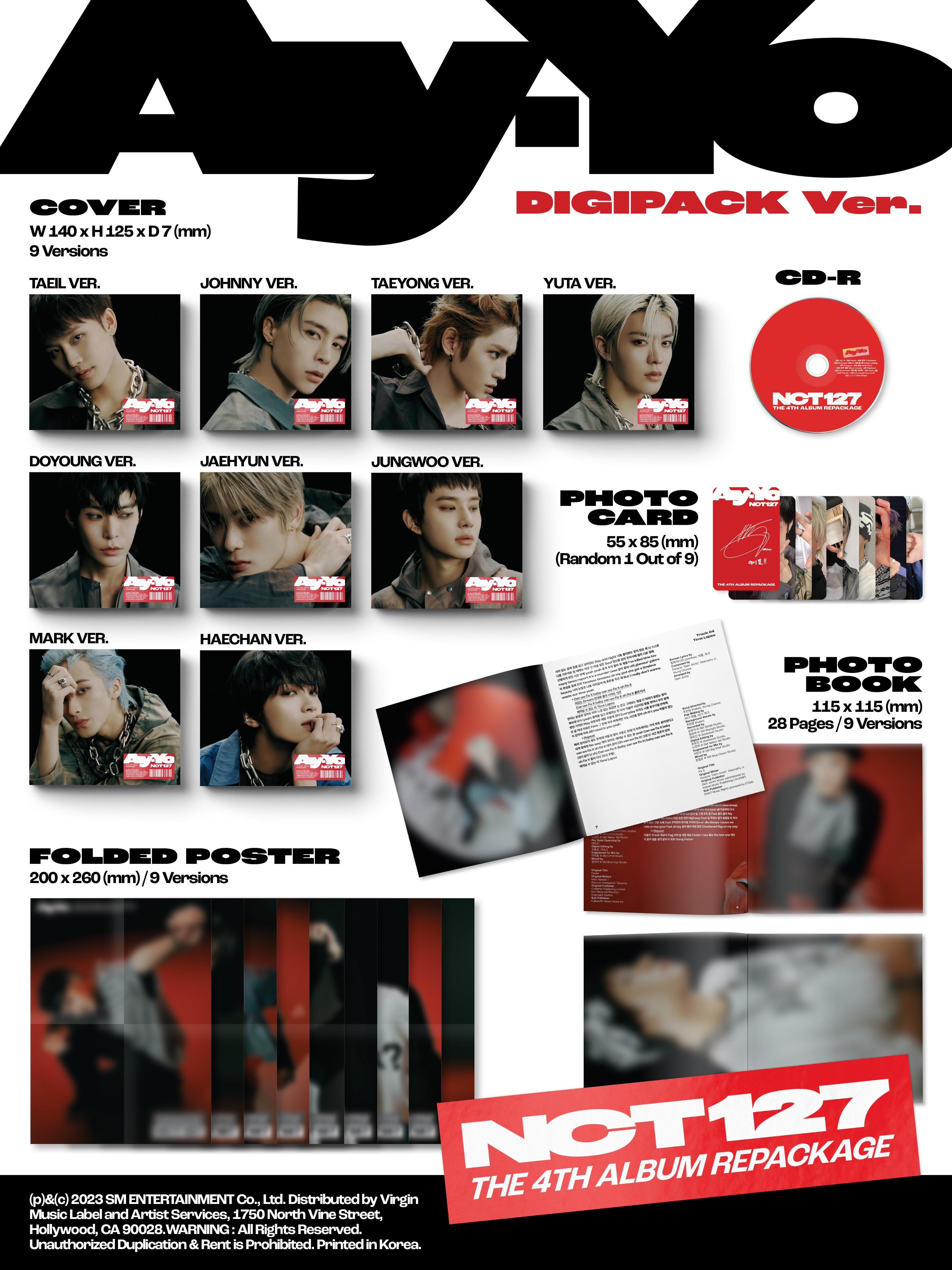 NCT 127 the 4th Album Repackage 'Ay-yo'