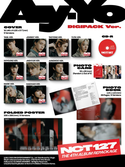 NCT 127 the 4th Album Repackage 'Ay-yo'