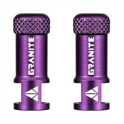 Granite Juicy Nipple Valve Cap with Valve Core Removing Function, Bike Tire Caps Dust Covers (Purple