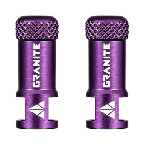 Granite Juicy Nipple Valve Cap with Valve Core Removing Function, Bike Tire Caps Dust Covers (Purple