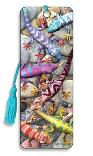 Cheatwell Games BK25GEC 3D Bookmark - Geckos