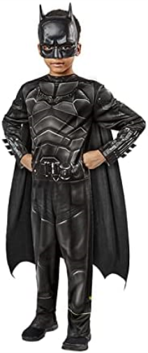 Rubies Official DC The Batman, Batman Classic Child Costume, Kids Superhero Fancy Dress Halloween