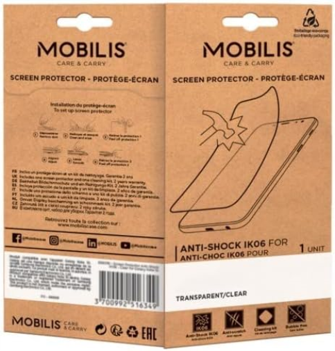 Mobilis - Accessories Mobility Screen Protector Anti-Shock IK06 Clear for Galaxy XCOVER 6 P