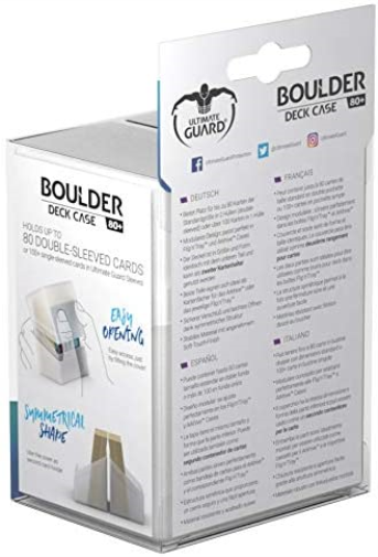 Ultimate Guard UGD010681 Boulder Deck Case 80+ Standard Size Box, Frosted, S