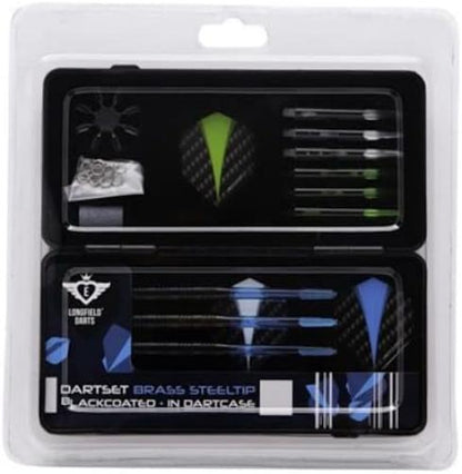 dartset junior steel black/green 32 pcs
