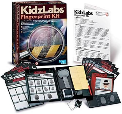 4M Toysmith, Kidzlabs Finger Print Kit, Dectective Science Kit , For Boys & Girls Ages 8+