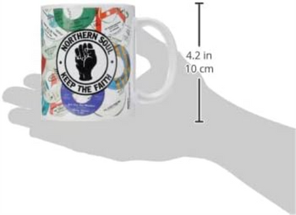 Pyramid MG22314 International Northern Soul Labels Ceramic Mug, 11 oz/315 ml
