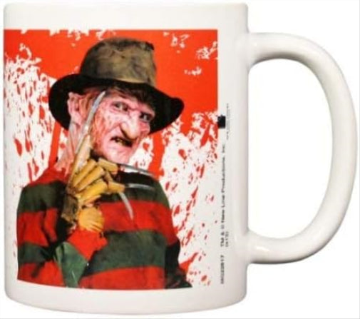 Pyramid International A Nightmare On Elm Street Mug (Freddy Krueger Design) 11oz Ceramic Coffee Mug, Cups and Coffee Mugs for Women and Men - Official Merchandise