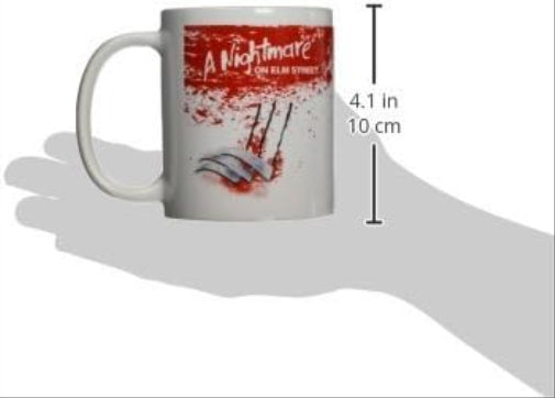 Pyramid International A Nightmare On Elm Street Mug (Freddy Krueger Design) 11oz Ceramic Coffee Mug, Cups and Coffee Mugs for Women and Men - Official Merchandise