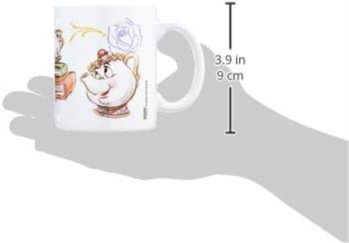 Pyramid International Beauty and the Beast (Chip Enchanted) - Taza de cerámica (11 x 11 x 1,3 cm