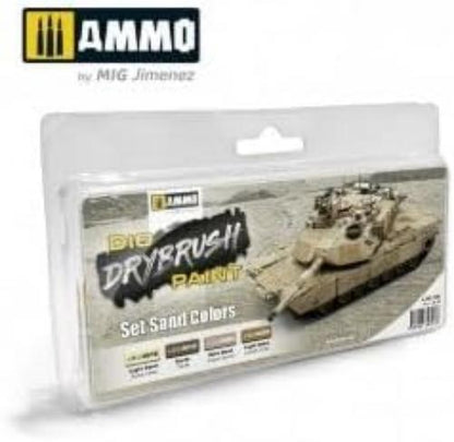 Ammo Mig Jimenez - Drybrush Set Sand Colors 4 Jars (3/23) *