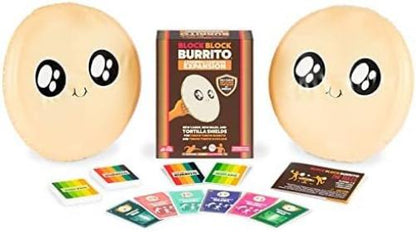 Exploding Kittens Presents Block Block Burrito - Expansion to Throw Throw Burrito & Throw Throw Avocado - Card Games for Adults, Kids & Teens, A Dodgeball Card Game Expansion - Ages 7 and Up