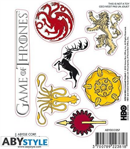 ABYstyle - GAME OF THRONES - Stickers - 16x11cm - Stark / Sigils