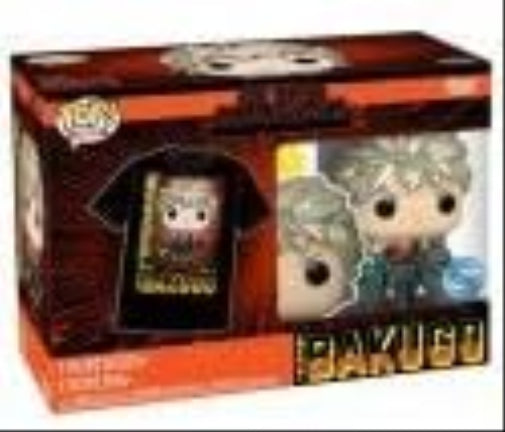 Funko Pop! & Tee (Adult): My Hero Academia - Katsuki Bakugo (Metallic) (Special Edition) Vinyl Figure & T-Shirt (M