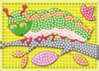 PlayMais MOSAIC Little Bug creative craft kit for girls & boys from 3 years | 2300 6 mosaic templates with bug, bee & co | stimulates creativity & motor skills | natural toy