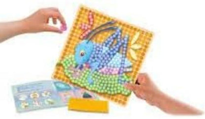 PlayMais MOSAIC Little Bug creative craft kit for girls & boys from 3 years | 2300 6 mosaic templates with bug, bee & co | stimulates creativity & motor skills | natural toy