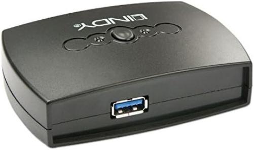 LINDY USB 3.0 Switch 2 Port 2 PCs share 1 USB 3.0 Device, 43141