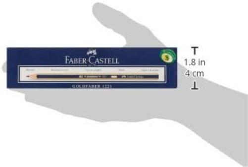 Faber Castell Gold 1221 – 3B Pencil Pack of 12 Black
