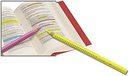 Faber-Castell 949283 Fluorescent Highlighter Pencil - Yellow (Pack of 12