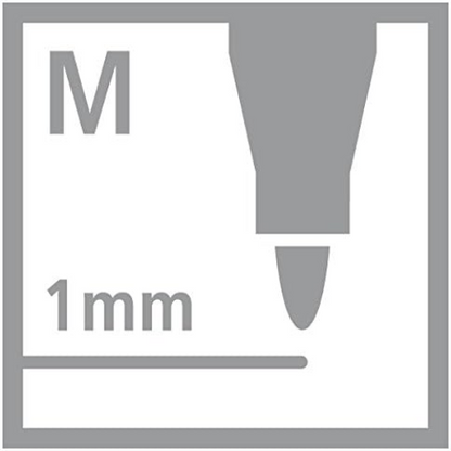 Marcador permanente STABILO OHPen - Estuche con 8 colores - Punta media