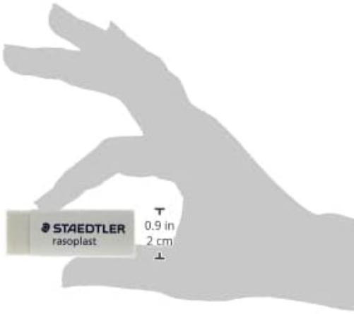 Staedtler rasoplast 526 B20 Gomma, 65 x 23 x 13 mm, 1 Pezzo