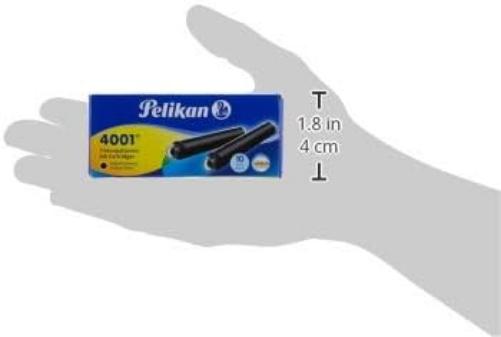 Pelikan 4001 Box of 10 Packs of 6 Ink Cartridges TP/6 Glossy Black