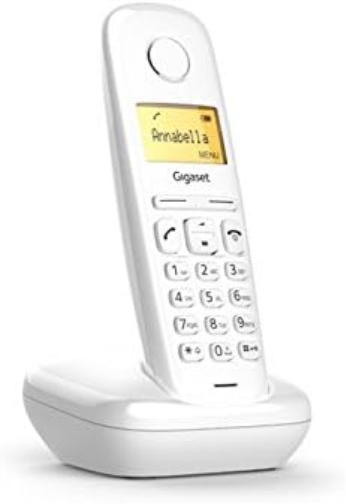Cordless Gigaset Cordl.A170 White 50 Memo PLF Dis.Alfanum
