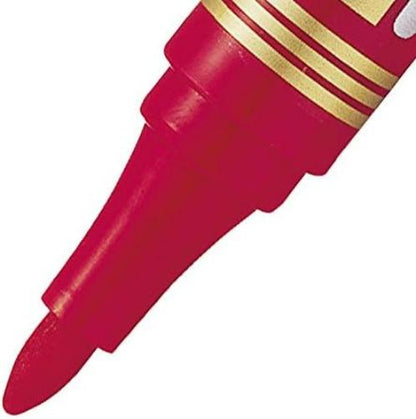 Pentel N850 Permanent Marker, Bullet Point, Red Ink, 1 Pack of 12 Markers