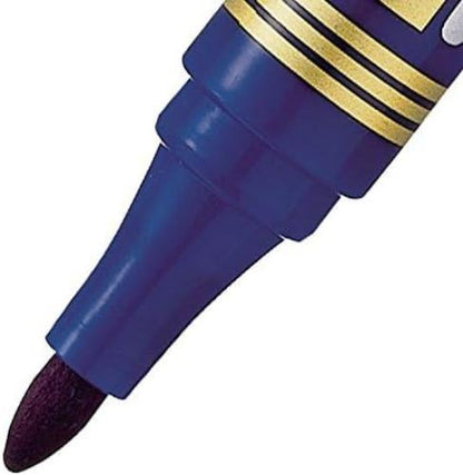 Pentel Permanent Markers Bullet Point - Blue (Pack of 12