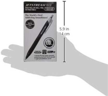 Uni-Ball Jetstream Sport SXN150Z Ballpoint Pen-Black/White (Pack of 12)