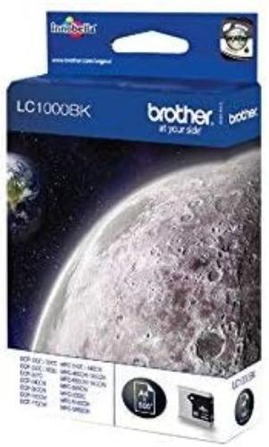 Brother LC1000BK - Black - original - ink cartridge (pack of 2) - for Brother DCP-350, 353, 357, 560, 750, 770, MFC-3360, 465, 5460, 5860, 660, 680, 845, 885 Black Standard