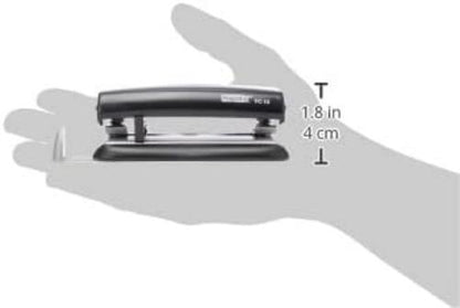 Rapid Esselte Leitz FC10 23638501 - Perforadora manual de papel (hasta 10 páginas), color negro