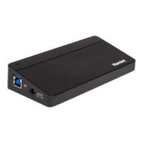 Hamlet XHUB70036 USB 3.0 (3.1 Gen 1) Type-B 5000 Mbit/s Black Hub (USB 3.0 (3.1 Gen 1) Type-B, USB 3.0 (3.1 Gen 1) Type-A, USB 3.0, 5000 Mbit/s, Black, RoHs, WEEE
