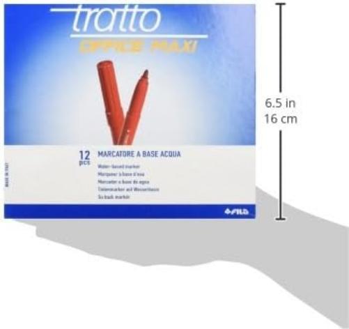 TRATTO 731602 Felt Tip Pen Red