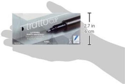 Tratto Clip - nero - 0,3 mm - 8026 03 (conf.12