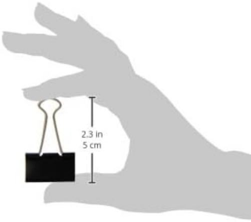 Molho Leone Soft Pin 3.2cm pinza sujetapapel - Sujetapapeles (Negro, 32 mm