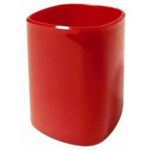 ARDA Pen holder De plástico Rojo - Porta lápices (65 mm, 65 mm, 95 mm