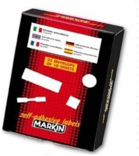 Markin X10005BL Self-Adhesive Label Blue 630 pcs