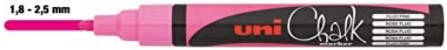OSAMA Uni Chalk - Pennarelli Lavabili Cancellabili per Lavagna Nera e Vetrine, Set Pennarelli Punta Tonda 1.8 - 2.5 mm per Vetro e Superfici Lucide, Cartoleria e Lavoretti Creativi contro Pioggia/Luce