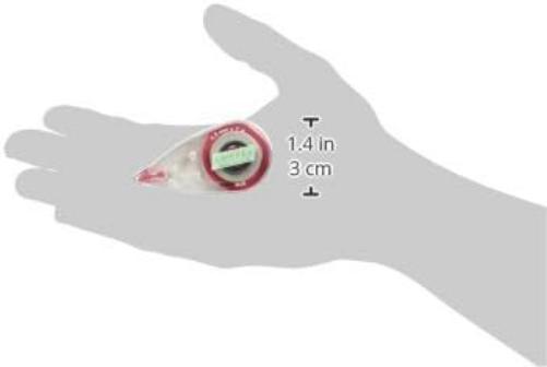 Lebez 8090 Mini Roller Coprex a Nastro, 1 Pezzo, Red