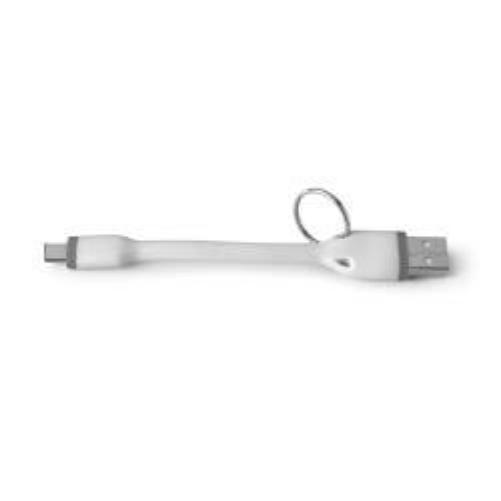 Celly Keychain Charger & Data Cable USB-C Universal White