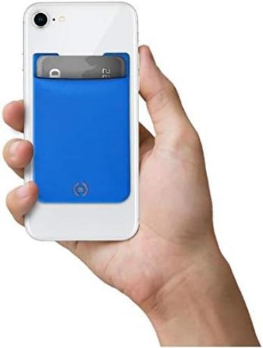 Celly card slot with adhesive