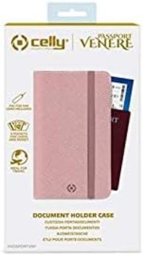 Venere passport - case for money/travel documents passportvbp, pink