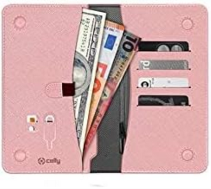 Venere passport - case for money/travel documents passportvbp, pink