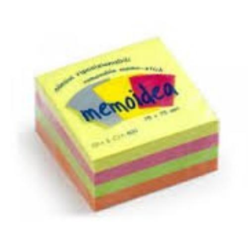 MEMOIDEA 75X75 400 FOGLI ADESIVI MULTICOLORI