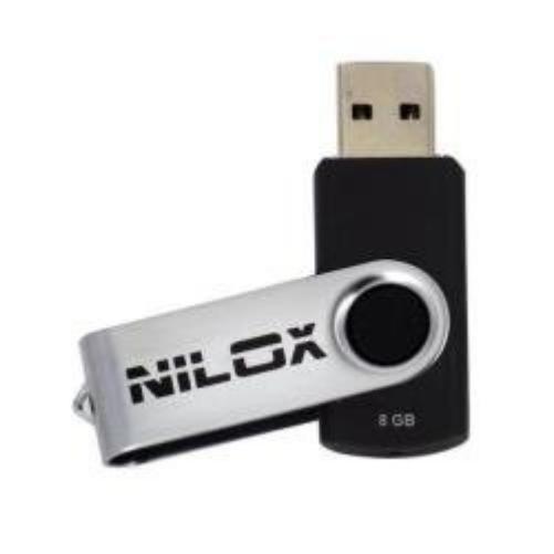 NILOX Chiavetta USB 2.0 8 GB Nero