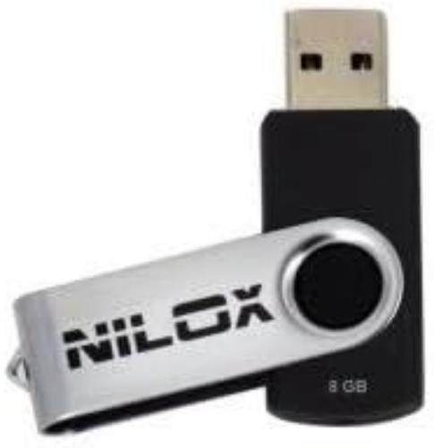 NILOX Chiavetta USB 2.0 8 GB Nero