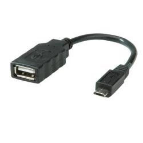Nilox ro11.02.8311 Cable Adapter Adaptor For Cable (Micro-USB B, USB 2.0 A, male/female, black