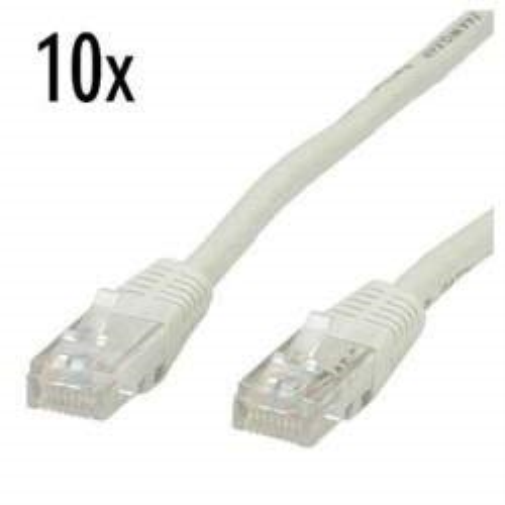 10X Cavo Patch Cat 5E Utp 2 M